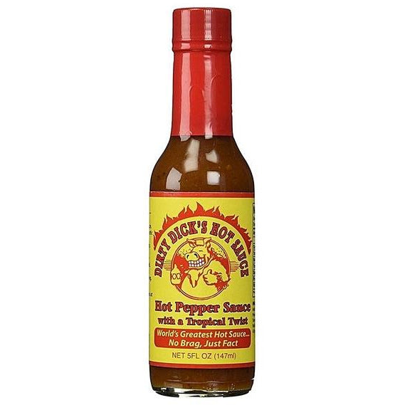 Dirty Dick's Hot Pepper Sauce with a Tropical Twist