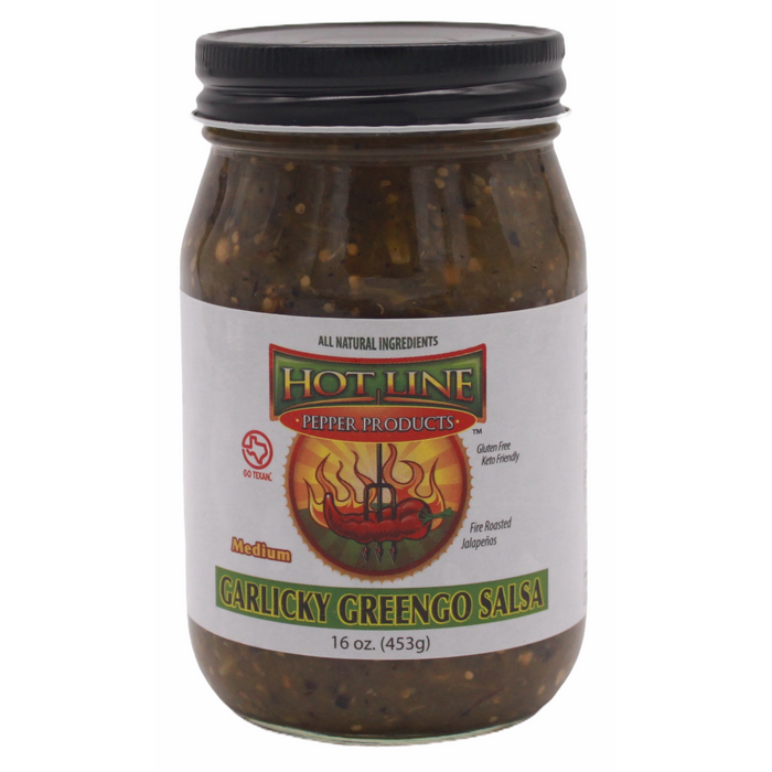 Hot Line Pepper Products Garlicky Greengo Salsa