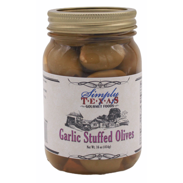 Simply Texas Garlic Stuffed Olives