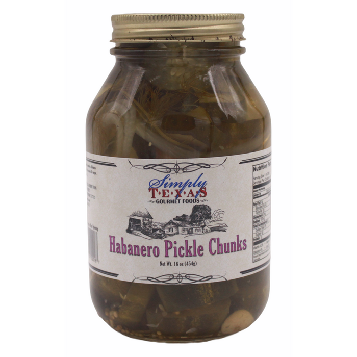Simply Texas Habanero Pickle Chunks (quart)