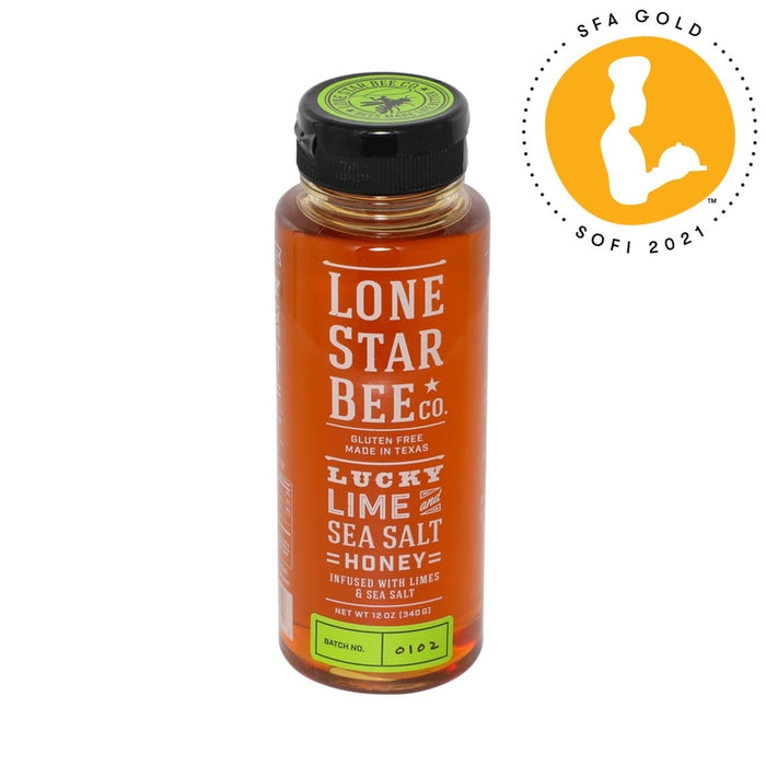 Lone Star Bee Company Lucky Lime and Sea Salt Honey