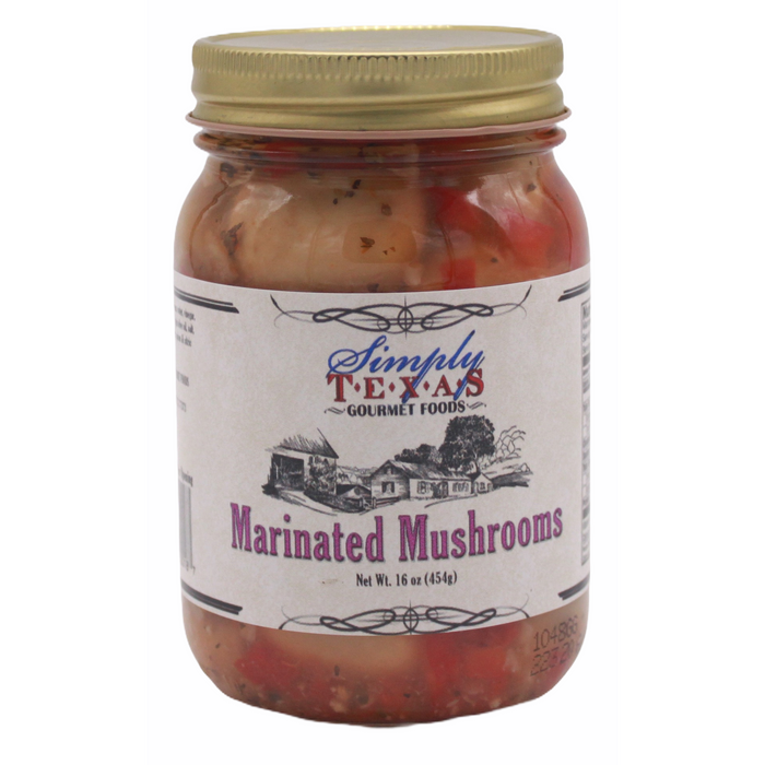 Simply Texas Marinated Mushrooms