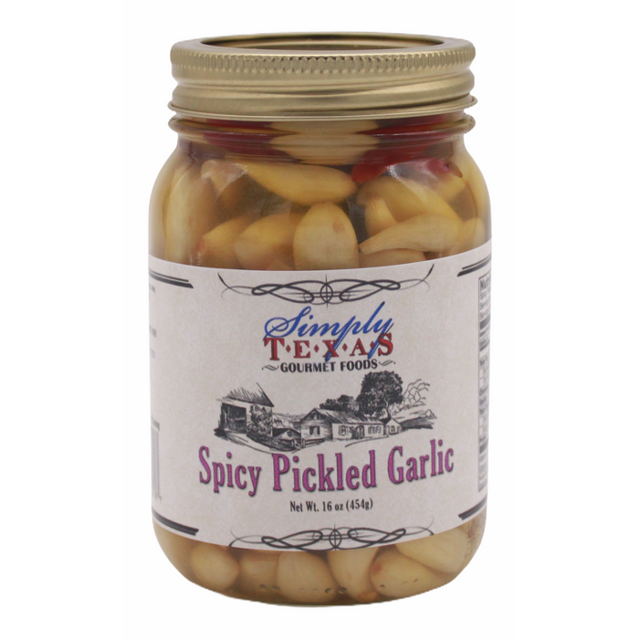 Simply Texas Spicy Pickled Garlic